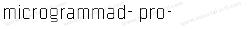 microgrammad- pro字体转换